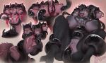 2025 3_heads anthro bell bell_collar big_breasts black_hair black_tentacles breast_expansion breasts canid canid_demon canine claws collar corruption demon digital_media_(artwork) expansion female genitals growth hair hellhound hi_res horn horn_growth mammal multi_head mythological_canine mythological_creature mythology narissa_(glumblitz) nipples nude open_mouth oral oral_penetration penetration pinkgoodra sex simple_background solo species_transformation spiked_collar spikes tail tentacle_in_mouth tentacle_penetration tentacle_sex tentacles transformation vaginal vaginal_penetration vulva