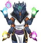 4_arms 4_eyes alien colored_sketch female glowing glowing_eyes guardian_(takumari) hi_res humanoid multi_arm multi_eye multi_limb sketch solo superpowers zimakum