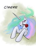  bed dialog dialogue english_text equine female feral flower friendship_is_magic hattonslayden horn horse inviting lying mammal my_little_pony pink_eyes princess princess_celestia_(mlp) rose royalty seductive solo suggestive text unicorn 