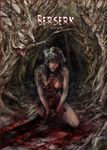  berserk black_hair blood blood722 breasts casca copyright_name dragonslayer_(sword) evil forest lips long_hair medium_breasts monster nature nipples red_eyes solo sword tears tongue torn_clothes tree weapon 