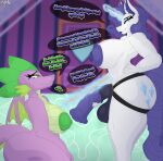 absurd_res anthro balls big_breasts blue_eyes breasts butt carousel_boutique claws clenched_teeth crossgender cutie_mark digital_media_(artwork) dildo dragon duo equid equine female female/female friendship_is_magic genitals green_eyes hair hand_on_hip hasbro helping hi_res holding_penis horn implied_oral lipstick looking_at_another magic makeup mammal mane my_little_pony mythological_creature mythological_equine mythological_scalie mythology nipples nude penis puffy_nipples purple_hair rarity_(mlp) scalie sex_toy simple_background sitting smile solo spike_(mlp) standing_over strapon tail tape_measure teeth text thick_thighs tongue unicorn unsure vein wings zadrex