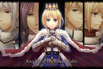  bedivere berserker_(fate/zero) fate/extra fate/stay_night fate/zero hitsuki_rei knights_of_the_round_table lancelot mordred saber saber_(fate/extra) sir_gawain 