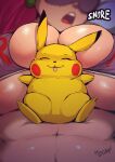 absurd_res anthro big_breasts bikini breasts cleavage clothed clothing duo female fur gav generation_1_pokemon hair hi_res huge_breasts human jessie_(team_rocket) larger_female long_hair male male/female mammal micro_bikini nintendo overweight overweight_anthro overweight_male pikachu pink_hair pokemon pokemon_(species) size_difference sleeping smaller_male string_bikini swimwear team_rocket tongue tongue_out two-piece_swimsuit under_boob yellow_body yellow_fur