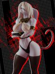 3d_(artwork) abstract_background absurd_res annoyed anthro armband arms_crossed_under_breasts biped blender_(artwork) blonde_hair bra bracelet breasts clothing crossed_arms digital_media_(artwork) ears_down female final_fantasy final_fantasy_ix freya_crescent fur gloves hair handwear hi_res jewelry legwear long_hair looking_at_viewer mammal murid murine neckwear panties pivoted_ears rat rodent solo square_enix standing stockings tail teknotyk underwear white_body white_fur wide_hips