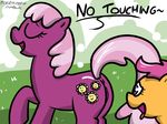 cheerilee_(mlp) cub equine female feral friendship_is_magic horse lesbian mammal my_little_pony pegasus pokehidden pony pussy raised_tail scootaloo_(mlp) wings young 