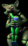  3d_(artwork) animatronic anthro black_background blue_body brown_eyes canid canine carrying_another corpse digital_media_(artwork) duo eating fan_character female five_nights_at_freddy's fox green_body hi_res inspired_by_formal_art looking_at_viewer machine mammal open_mouth robot robot_anthro saturn_devouring_his_son scottgames sharp_teeth simple_background sofy_lauren_foxlott source_filmmaker_(artwork) square_crossover teeth vore watermark zelyonka 