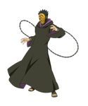  1boy black_hair chains cloak cuffs full_body male male_focus mask naruto naruto_ninja_storm_generation naruto_shippuuden sandals solo standing tobi transparent_background 