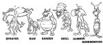  1998 2_toes 4_fingers ambiguous_gender angry antennae_(anatomy) anthro arthropod biped black_and_white blattodean buckteeth casual_nudity character_name clenched_teeth darrin_berge drill english_text feet fingers fist frown group grumpy hammer happy hasbro humanoid_heel insect lineup model_sheet monochrome nude nude_ambiguous nude_anthro official_art open_mouth open_smile overweight overweight_ambiguous overweight_anthro plantigrade sander saw screwdriver silly sketch sketch_page skinny skinny_ambiguous skinny_anthro slim slim_ambiguous slim_anthro smile sprayer standing teeth termite text toes tonka tonka_workshop tools toony toothy_grin 