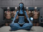 3d_(artwork) alien alien_humanoid anthro black_hair blue_body blue_skin bra breasts briefs briefs_only bulge clothed clothing digital_media_(artwork) dreadlocks feet female female_humanoid fingers group hair hi_res human human_on_humanoid humanoid humanoid_feet humanoid_pointy_ears interspecies james_cameron's_avatar looking_at_viewer male male/female male_human mammal mask medical_instrument meme na'vi navel not_furry oxygen_mask panties piper_perri_surrounded plantigrade pointy_ears quick_e scientific_instrument sitting smile sports_bra standing striped_body stripes toes topless topless_anthro topless_male underwear underwear_only