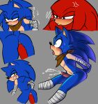 abdominal_bulge absurd_res anal anal_orgasm anal_penetration anthro bandage_wraps big_penis blush bodily_fluids clenched_teeth cross-popping_vein duo echidna ejaculation eulipotyphlan genitals ggs_busyrn hands-free hands_behind_back hedgehog hi_res humanoid_genitalia humanoid_penis knuckles_the_echidna male male/male mammal monotreme orgasm penetration penile penile_penetration penis penis_in_ass pupils scarf sega shallow_penetration small_pupils sonic_boom sonic_the_hedgehog sonic_the_hedgehog_(series) tail tears tears_of_pleasure teeth tongue tongue_out