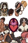 5_toes anthro backshots bernese_mountain_dog big_breasts big_butt black_nipples black_pawpads blush bodily_fluids breast_play breasts brown_body brown_fur brown_hair butt canid canine canis celia_(ceehaz) cip clothing cum cum_in_uterus cum_in_vagina cum_inside dog_knight_rpg domestic_dog duo feet female fingers fizmari_(artist) foot_fetish foot_play footjob fur genital_fluids hair hand_on_head hi_res hood huge_butt human humanoid_feet internal internal_oral jewelry male male/female mammal molosser mountain_dog multicolored_body multicolored_fur nipples pawpads pendant plantigrade robe sex simple_background swiss_mountain_dog titfuck titfuck_fellatio toes uterus uvula wide_hips