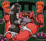 abs ambiguous_gender anal anal_fingering anthro balls big_balls big_butt big_penis black_balls black_body black_fur black_penis bodily_fluids butt claws clenched_teeth clothed clothing dripping echinoderm echinozoan erection excessive_genital_fluids excessive_precum excited_expression excited_for_sex excited_male exposed_butt fangs feet felid feline felis feliz feral finger_claws fingering fingers fur generation_7_pokemon genital_fluids genital_focus genitals group hand_on_leg hand_on_penis hand_on_thigh handjob hi_res huge_penis incineroar interspecies leaking_precum male male/male male_fingered male_fingering male_fingering_male mammal marine multicolored_body multicolored_fur muscular muscular_anthro muscular_male musk musk_cloud musky_penis nintendo nude pantherine pawpads pecs penile penis penis_focus pokemon pokemon_(species) precum precum_drip presenting presenting_penis pyukumuku red_body red_fur sea_urchin sex smile spread_legs spreading striped_body striped_fur stripes tail teeth tenting thick_penis tiger tongue tongue_out topless vein veiny_penis velvetdraw wet white_hands yellow_sclera