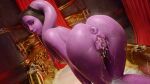 2025 3d_(artwork) alien alien_humanoid anus apulaz areola bathtub bodily_fluids breasts butt cum cum_bath cum_in_vagina cum_inside digital_media_(artwork) eyebrows eyelashes female genital_fluids genitals glistening glistening_body glistening_butt glistening_skin humanoid lekku_(anatomy) looking_back nipples not_furry nude purple_body purple_eyes purple_skin side_boob solo spread_vulva spreading star_wars twi'lek vulva
