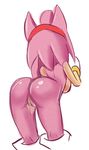  breasts butt female gloves hair hair_band hedgehog mammal nude pink pink_body pink_hair pussy sega side_boob solo sonic_(series) steel_tigerwolf 