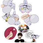 absurd_res action_figure anonymous_artist anthro blue_eyes bodily_fluids braixen breasts brown_hair cervical_penetration cip cringing cum cum_in_vagina cum_inside cybernetic_arm cybernetic_limb dialogue disembodied_penis duo ear_piercing ear_ring eyewear eyewear_on_head fallopian_tubes female generation_6_pokemon genital_fluids genitals goggles goggles_on_head grey_body hair hi_res human humor internal leaning leaning_sideways lombax male male/female mammal nintendo penetration penis piercing pokemon pokemon_(species) pose ratchet_and_clank ring_piercing rivet_(ratchet_and_clank) scarf self_insert sex simple_background sony_corporation sony_interactive_entertainment speech_bubble star_wars thought_bubble uterus