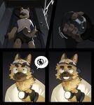 anthro art_uza baseball_cap baseball_uniform biped black_eyes brown_body brown_fur canid canine canis clothing domestic_dog flashlight fur german_shepherd hat headgear headwear herding_dog hi_res male mammal pastoral_dog slim_anthro slim_male solo sportswear standing uniform