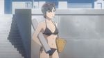  bathing_suit black_hair blue_drop brown_eyes kawashima_akane 