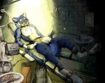  anthro bloudin_(whatisdamatter) canid canine canis cuff_(restraint) dentistry detailed_background digital_media_(artwork) handcuffs jeffusherb kidnapping male mammal medical_instrument medicine metal_cuffs missing_poster pixel_(artwork) restraints scientific_instrument solo surgical_instrument surgical_lamp surgical_light wolf 