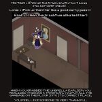 anthro clothing corruptedcryptid english_text eyewear female furniture generation_4_pokemon glasses halloween hat haunted_house headgear headwear hi_res holidays lopunny nintendo painting penny_(corruptedcryptid) pokemon pokemon_(species) table text trans_(lore) trans_woman_(lore) wearing_glasses witch_costume witch_hat