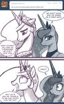  dialog dialogue duo english_text equine female feral friendship_is_magic hair horn horse john_joseco mammal my_little_pony pony princess princess_celestia_(mlp) princess_luna_(mlp) royalty sibling sisters text tumblr winged_unicorn wings 