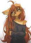 2025 5_fingers anthro apogee_(tinygaypirate) biped breasts brown_eyes brown_hair canid canine canis clothed clothed_anthro clothed_female clothing countershade_torso countershading domestic_dog ear_piercing female fingers front_view fur hair hi_res inner_ear_fluff mammal piercing simple_background small_breasts solo tan_body tan_fur tattoo tinygaypirate topwear tuft white_background
