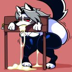 1:1 2026 anthro black_clothing black_legwear black_nose black_thigh_highs black_toe_claws bodily_fluids breasts canid canid_demon canine claws clothed clothed_anthro clothed_female clothing cum cum_from_mouth cum_from_vagina cum_in_mouth cum_in_vagina cum_inside demon digital_media_(artwork) english_description eyelashes eyeshadow female female_anthro fur genital_fluids glistening glistening_eyelids grey_body grey_eyeshadow grey_fur grey_hair hair hellaverse hellhound helluva_boss hi_res huge_hips legwear lock loona_(helluva_boss) makeup mammal motion_lines mythological_canine mythological_creature mythology notched_ear portrait red_sclera restraints simple_background solo squeezysquisher standing stocks tail thick_thighs thigh_highs toe_claws white_body white_fur white_inner_ear wide_hipped_anthro wide_hipped_female wide_hips