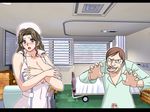  aizawa_mifuyu blush breasts cleavage covering covering_breasts gaden large_breasts nurse penis pervert tongue 