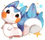  animal_focus banchiku brown_eyes closed_mouth commentary_request no_humans pachirisu pokemon pokemon_(creature) pokemon_focus smile solo squirrel star_(symbol) white_background 