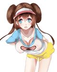  1girl blush breasts female_protagonist_(pokemon_bw2) large_breasts mei_(pokemon) pixiv_manga_sample pokemon pokemon_(game) pokemon_bw2 tomoki_(omaenoie) 
