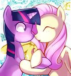  abstract_background couple equine eyes_closed female feral fluttershy_(mlp) friendship_is_magic fur hair horn horse kohtek lesbian mammal my_little_pony open_mouth pegasus pink_hair pony purple_eyes purple_fur purple_hair twilight_sparkle_(mlp) two_color_hair two_tone_hair unicorn wings yellow_fur 