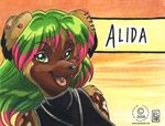  african_wild_dog alida badge canine colorized_hair evening female kacey mammal sky 