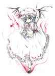  bat_wings crossed_arms kurona red_eyes remilia_scarlet solo touhou wings 