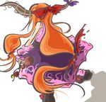  back horns ibuki_suika orange_hair solo touhou yadoya 