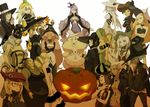  bad_id bad_pixiv_id copyright_request everyone hat meeting multiple_girls pumpkin tsujisaki witch witch_hat 