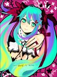  bad_id bad_pixiv_id green_eyes green_hair hatsune_miku long_hair solo tan_(tangent) thighhighs twintails very_long_hair vocaloid world_is_mine_(vocaloid) 