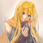  bad_id bad_pixiv_id blonde_hair blue_eyes lily_(vocaloid) long_hair smile solo very_long_hair vocaloid yamakawa_umi 