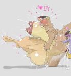 abdominal_bulge against_surface against_wall akaiiiro anal baby_kangaskhan balls big_breasts big_penis blush bodily_fluids breasts butt cum deep_penetration duo extreme_penetration female fucked_silly generation_1_pokemon generation_6_pokemon genital_fluids genitals happy happy_sex hi_res huge_breasts huge_penis hyper hyper_genitalia hyper_penis impatient kangaskhan larger_female male mega_evolution mega_kangaskhan milk nintendo nipples nude open_mouth parent_(lore) parent_and_child_(lore) penetration penile_spines penis penis_shaped_bulge pokemon pokemon_(species) ridiculous_fit sex simple_background size_difference sweat tail tongue tongue_out vein veiny_balls veiny_penis