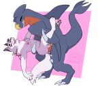 anal anal_fluids anal_penetration anthro areola barbell_piercing blush blush_lines bodily_fluids breasts claws cum cum_in_ass cum_inside dipstick_ears duo ear_markings eyelashes female female_penetrated fur garchomp generation_4_pokemon generation_7_pokemon genital_fluids genitals hi_res jewelry killuz long_eyelashes looking_pleasured lycanroc male male/female male_penetrating male_penetrating_female midday_lycanroc multicolored_ears necklace nintendo nipple_piercing nipples open_mouth pawpads penetration penile penile_penetration penis penis_in_ass piercing pokemon pokemon_(species) purple_body purple_fur sex tail vulva white_body white_fur white_tail