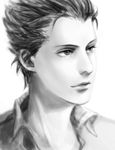  el_shaddai greyscale lucifel_(el_shaddai) magatsumagic male_focus monochrome realistic solo 