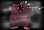  anthro armband belly big_belly big_breasts breasts brown_rat cigar cigar_in_mouth clothing english_text feet fur gloves handwear harness hat headgear headwear hi_res huge_belly huge_breasts kink_gear male mammal master_splinter murid murine nipple_tape nipples object_in_mouth overweight overweight_anthro overweight_male pasties piercing ramsacked rat rodent simple_background smoke smoking solo spiked_armband spikes tape teenage_mutant_ninja_turtles text 