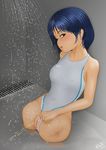  acerbi amputee blue_hair no_legs peeing pussy shower swimsuit transparent uncensored 