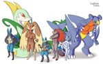  abs ambiguous_gender azelf biceps breasts female garchomp impious lagomorph legendary_pok&#233;mon lopunny lucario male mammal muscles muscular_female nintendo nipples nude plain_background pok&#233;mon pok&#233;mon_trainer pok&eacute;mon pok&eacute;mon_trainer pussy red_eyes reptile scalie serperior size_difference snake video_games white_background zoroark 