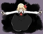  darkness from_above kuroi_kouhei looking_at_viewer looking_up outstretched_arms rumia shaded_face solo touhou 