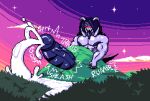 abs anthro asriel_dreemurr asriel_dreemurr_(god_form) big_penis blush bodily_fluids boss_monster_(undertale) bovid caprine cloud cracked_ground cum cum_pool cum_splash destruction digital_media_(artwork) ejaculation excessive_cum excessive_genital_fluids felineflustered flared_penis forest genital_fluids genitals goat hair holding_on horn huge_penis hyper hyper_genitalia hyper_penis long_hair long_horn looking_pleasured looking_up macro male mammal motion_lines mountain muscular muscular_male nipples onomatopoeia pecs penetration penis pixel_(artwork) plant solo sound_effects star sunset sweat sweaty_body sweaty_genitalia sweaty_penis text throbbing throbbing_penis tongue tongue_out tree undertale undertale_(series) vein veiny_penis