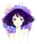  bad_id bad_pixiv_id bishoujo_senshi_sailor_moon bob_cut face floating_hair nude parted_lips purple_eyes purple_hair sailor_saturn short_hair solo tiara tomoe_hotaru yukito0514 