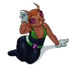 2026 4_fingers alien alpha_channel anthro arm_support belt ben_10 biped black_bodysuit black_clothing black_skinsuit bodysuit breasts brown_body brown_fur brown_nose buckteeth cartoon_network clothed clothed_anthro clothed_female clothing empty_eyes eyelashes female female_anthro fingers fur glistening glistening_eyes gloves green_belt green_bodysuit green_clothing green_skinsuit gwen_10 hair handwear leaning leaning_sideways mammal markings medium_breasts mole-stache mouth_closed multicolored_bodysuit multicolored_clothing multicolored_skinsuit orange_hair pink_eyes plantigrade simple_background sitting skinsuit solo spacechoochoo spots spotted_body spotted_fur teeth thick_thighs tight_clothing transparent_background two_tone_bodysuit two_tone_clothing two_tone_skinsuit unknown_species white_clothing white_gloves white_handwear wide_hips