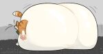 balls balls_expansion big_balls domestic_cat expansion felid feline felis feral fur genital_expansion genitals huge_balls hyper hyper_balls hyper_genitalia kerchief mammal neckerchief neckwear orange_body orange_fur paddedpurr pawpads pink_pawpads surprised
