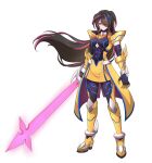  1girl absurdres ahoge alternate_costume armor assault_visor black_hair black_sclera body_armor bodystocking bodysuit boots breasts clawed_gauntlets coattails colored_sclera commission commissioner_upload covered_abs elbow_gloves energy_sword full_body gauntlets genderswap genderswap_(mtf) gloves hair_ornament hair_over_one_eye high_heels highres holding holding_sword holding_weapon knee_armor knee_boots long_bangs long_hair looking_at_viewer medium_breasts mega_man_(series) mega_man_zero_(series) mega_man_zero_3 missing_headwear multicolored_hair non-web_source omega_(mega_man) pink_hair red_eyes shoulder_armor skirt solo streaked_hair sword tailcoat thighs transparent_background uta_guipiy weapon x-shaped_iris 