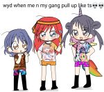  >:( 3girls :c :d ai-generated_art_(topic) black_hair black_pantyhose black_socks blue_eyes blue_hair clenched_hands col_person colored_inner_hair commentary deformed double_bun double_exposure english_text fake_horns fang fluttershy frown full_body glowstick grey_eyes hair_bun hand_on_own_hip hands_on_own_hips hands_up headband highres hinoshita_kaho holding holding_glowstick horns italian_brainrot_ai_animals_(meme) kinjou_maika link!_like!_love_live! long_hair love_live! medium_hair meme multicolored_hair multiple_girls my_little_pony my_little_pony:_friendship_is_magic no_shoes official_art_inset open_mouth orange_eyes orange_headband orange_shorts oshikatsu pantyhose penlight_(glowstick) pink_hair pinkie_pie polka_dot polka_dot_shorts print_shirt purple_shorts rainbow_dash rarity_(my_little_pony) reizawa_aoi shirin_mion shirt short_sleeves shorts simple_background single_horn skin_fang skull_emoji smile socks tung_tung_tung_sahur twilight_sparkle twintails v-shaped_eyebrows virtual_youtuber white_background 