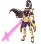  1girl absurdres alternate_color alternate_costume armor assault_visor black_hair body_armor bodystocking bodysuit boots breasts clawed_gauntlets coattails commission commissioner_upload covered_abs elbow_gloves energy_sword full_body gauntlets genderswap genderswap_(mtf) gloves helmet high_heels highres holding holding_sword holding_weapon knee_armor knee_boots long_hair looking_at_viewer medium_breasts mega_man_(series) mega_man_zero_(series) mega_man_zero_3 multicolored_hair non-web_source omega_(mega_man) pink_hair shoulder_armor skirt solo streaked_hair sword tailcoat thighs transparent_background uta_guipiy weapon 